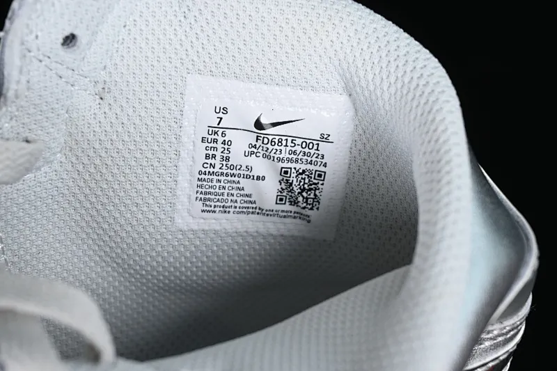 All categories Air Jordan Jordan series basketball shoes Air Jordan 1 High L version Air Jordan 1 High Golf AJ1 Joe 1 golf joint silver high-top basketball shoes FD6815-001
